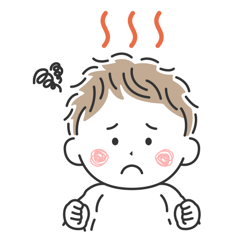 発熱が続いている