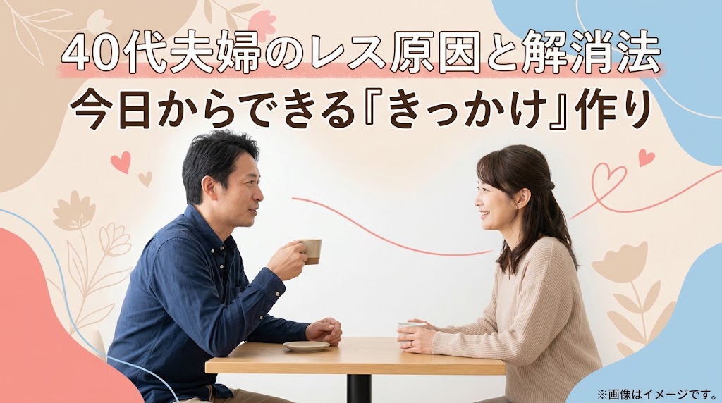 40代夫婦のセックスレス原因と解消法！関係を取り戻す「きっかけ」づくり