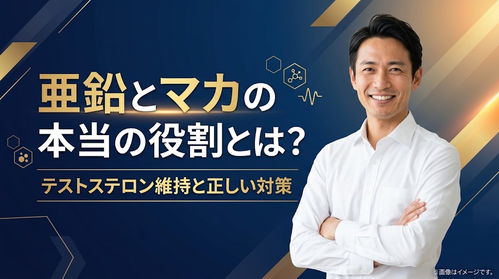 【徹底解説】亜鉛とマカの本当の役割とは？テストステロン維持を目指す効率的な生活習慣と正しい対策